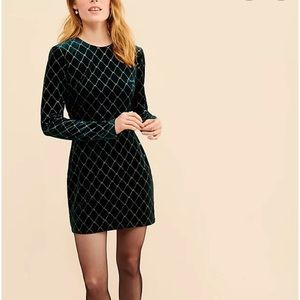 ENDLESS ROSE SPARKLE DETAIL VELVET MINI DRESS